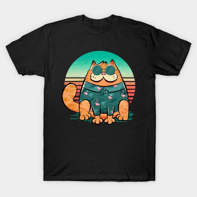 Chillin' Boss Cat T-Shirt by edmproject